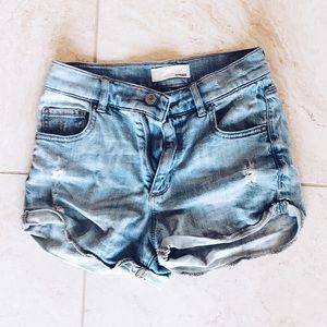 GARAGE jean shorts — size 0